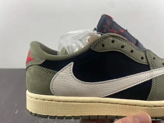Reps TBK OG TRAVIS LOW 1 JORDAN SCOTT SP AIR X 'BLACK DM7866-002 OLIVE' 0510